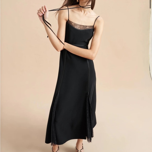 La Ligne Nora Dress in Black in size 0 - Picture 4 of 12